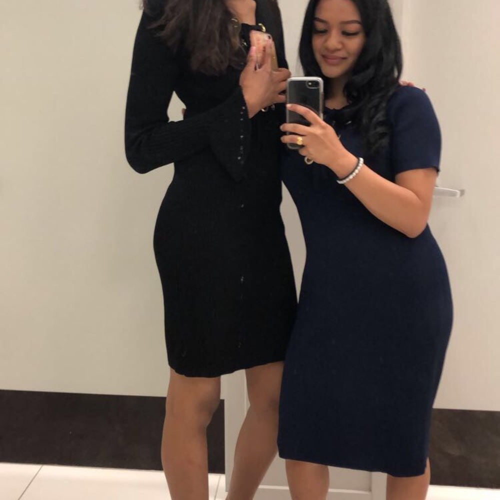 Michael Kors navy sweater dress